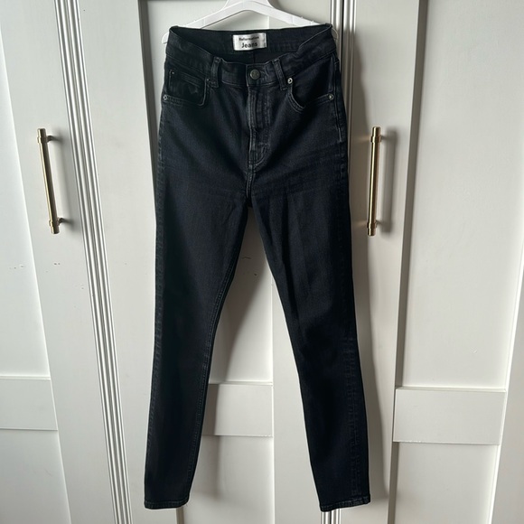 Reformation high waisted black skinny jeans - Picture 4 of 10